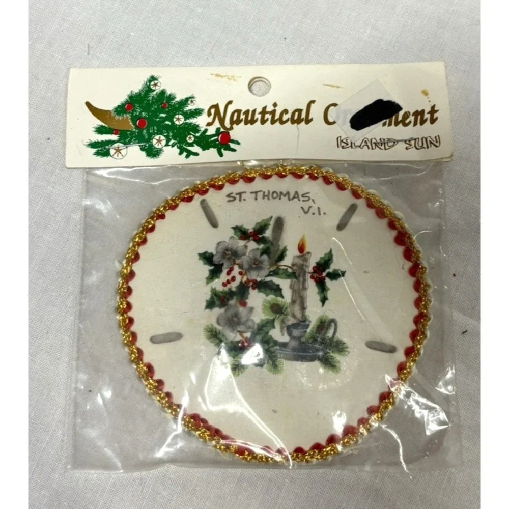 Vintage Island Sun Sand Dollar Souvenir Sealed Package‎ Beach Decor St. Thomas